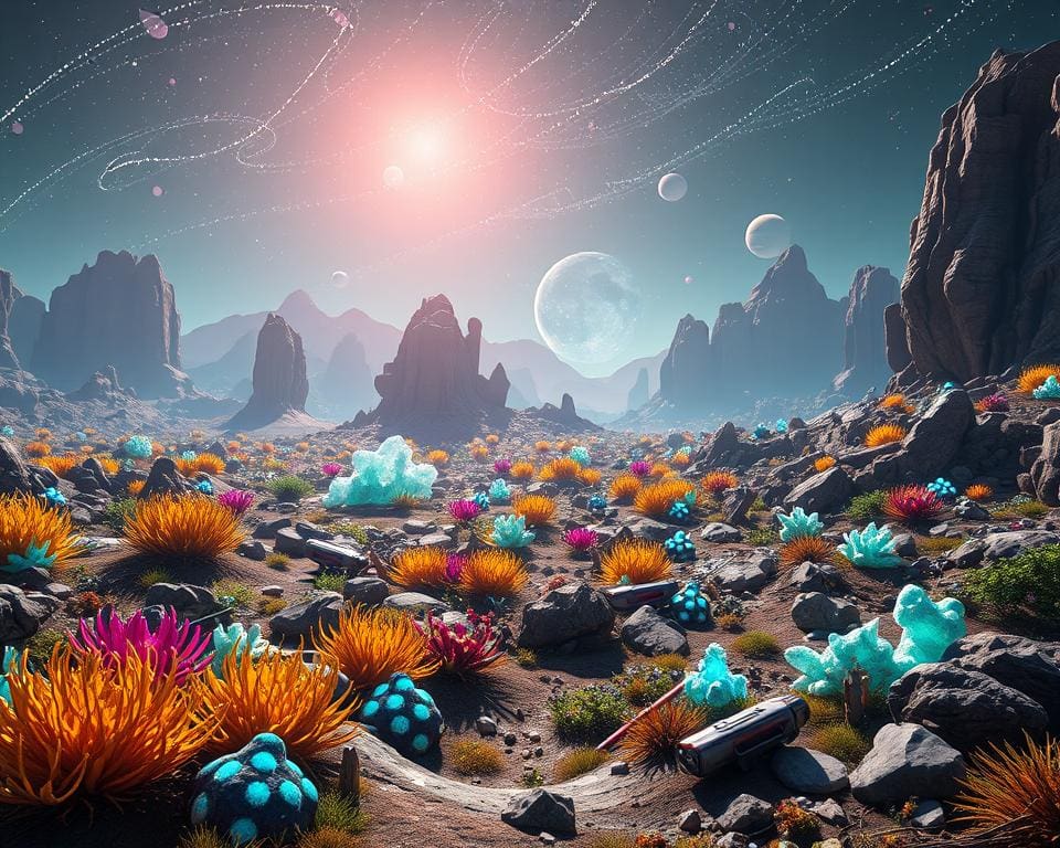 Überblick über Ressourcen in No Man's Sky